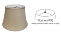 Macy's Cloth&Wire Slant Euro Bell Softback Lampshade with Washer Fitter